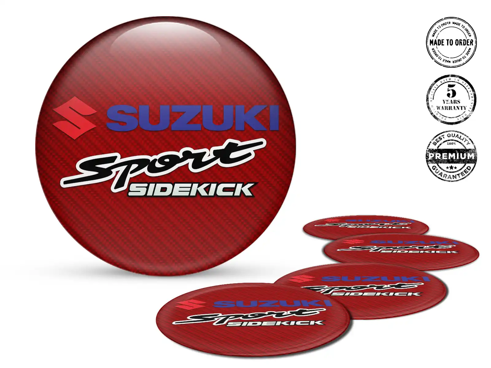 Suzuki Individuelle Dome-Sticker Felgenplaketten-Stil